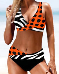 Eva - farbenfrohes, verspieltes Bikini in Orange