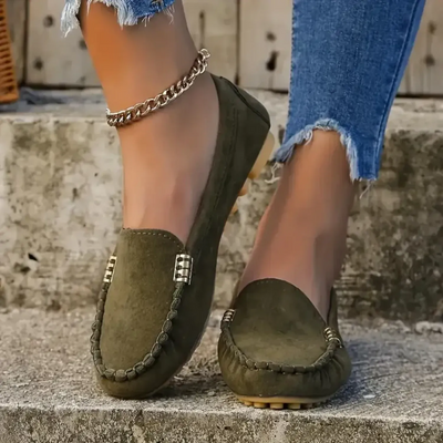 Monami | Metallen Dekor Loafer - Casual Slip-On Flats