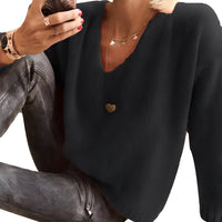 Dorris - Bequemer und kuscheliger Pullover in Schwarz
