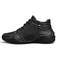 Elias | Wadenhohe Lederstiefel für Herren in Schwarz