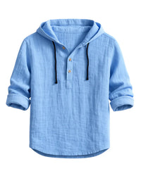 ANGEL | Luxus-Kapuzenshirt in Blau