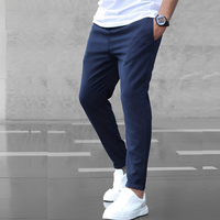 Aljure - Bequeme Slim-Fit-Hosen für Herren in Marineblau