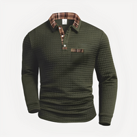 Morris - Stilvolles Langarm-Poloshirt in Grün