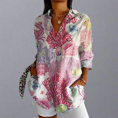 Delia™ – Zeitlose Vintage-Bluse mit liebevollen Handdetails