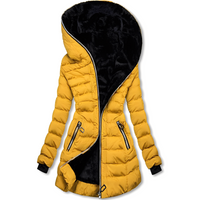 Jasmine - Modische Damen-Kapuzenjacke in Gelb