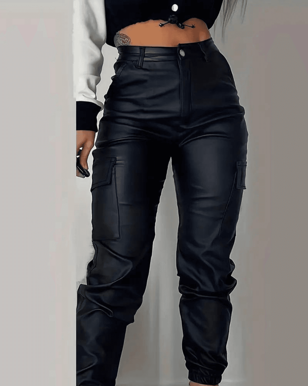 Benita® | Schwarze Cargohose für Damen