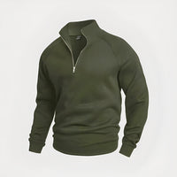 Wiley - Komfortables Herren-Sweatshirt mit Zipper in Grün