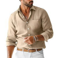 Emile - Einfaches, zeitloses Hemd in Beige