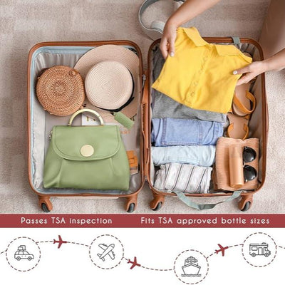 Fudus - Leder hängende Kosmetiktasche für Reisen