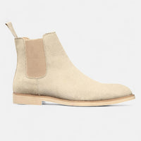Leon | Chelsea-Stiefel aus edlem Wildleder in Beige