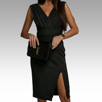Anna | Elegantes Figurbetontes Kleid in Schwarz