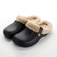 Melba - Gemütliche und warme Hausschuhe in Schwarz/Khaki