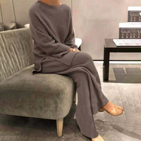 Samantha - Bequemes Set mit Hose in Braun