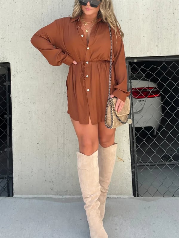 Bronte® | Damenbluse Stella mit langen Ärmeln, einfarbig