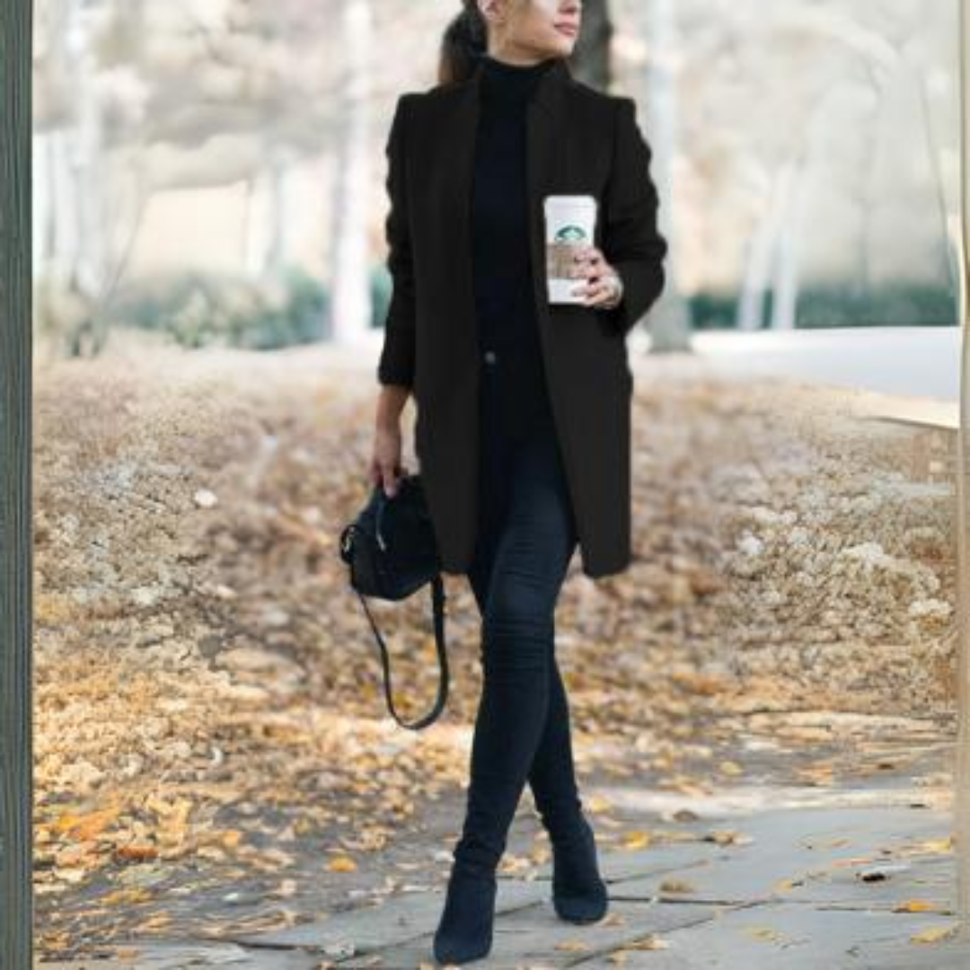 Mantel mit Stehkragen für Damen