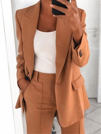 Monique™ | Zweiteiliger Damenanzug in Khaki