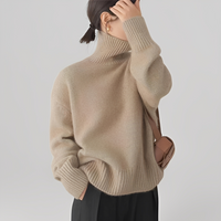 Anaise - Damen-Rollkragenpullover mit elegantem Stil in Khaki