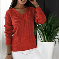 Rena | Warmer Pullover für Damen in Rot