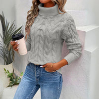 Raven - Der Pullover aus gedrehtem Strick für Damen in Grau