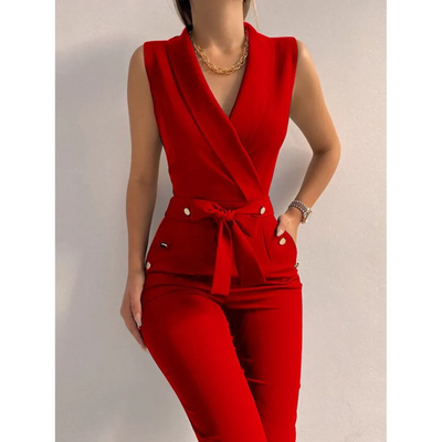 Sassie | Eleganter Langer Jumpsuit