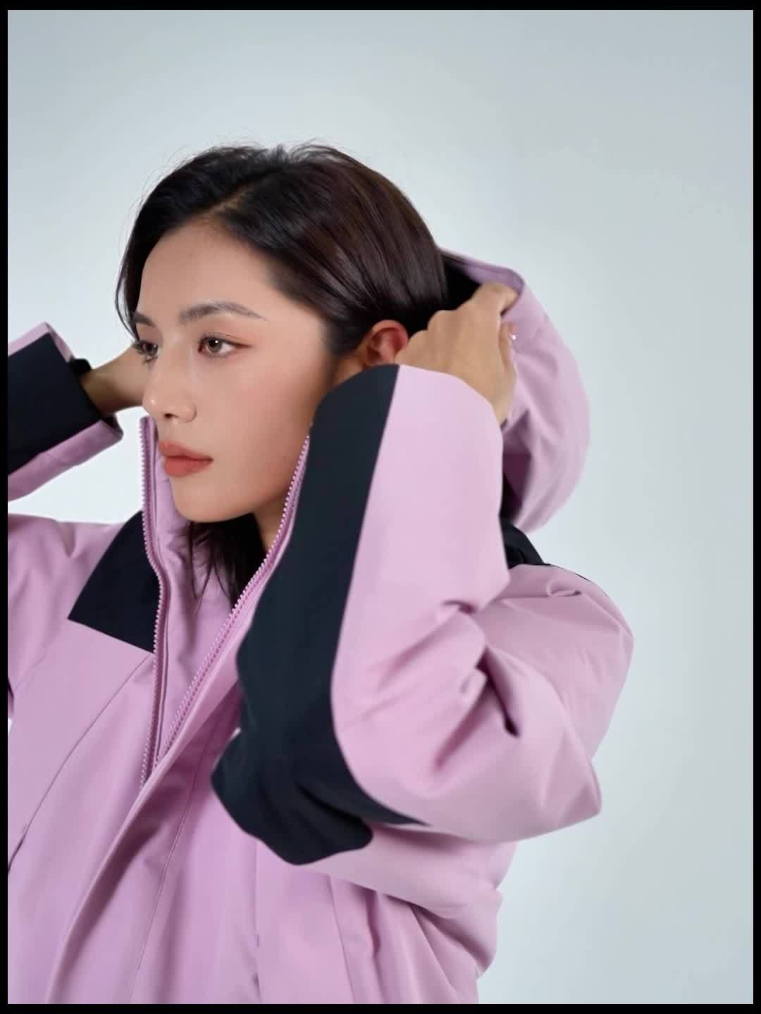 Elegante Wasserdichte Fleece Winterjacke mit Kapuze für Damen | Ideal für den Winter