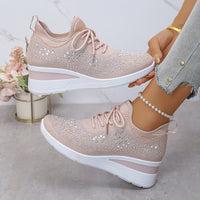 Avelin | Damen Sneaker Stilvoll Modern Urban Alltag Trend Casual in Rosa