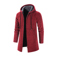 Kapuzen-Sweatshirt aus Wolle - WENTZEL in Rot