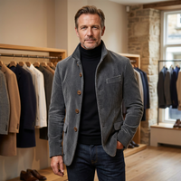 Carter | Elegante Herrenjacke mit Vintage-Charakter in Grau