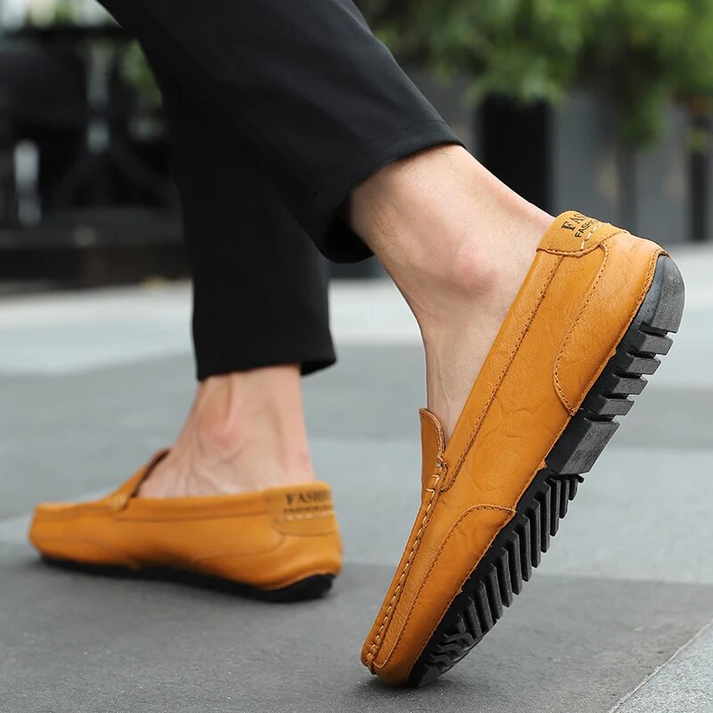 Fudus | Atmungsaktive Leder Herren Mokassins