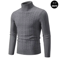 Eleganter Herbstpullover für herren - KENDRICK in Grau