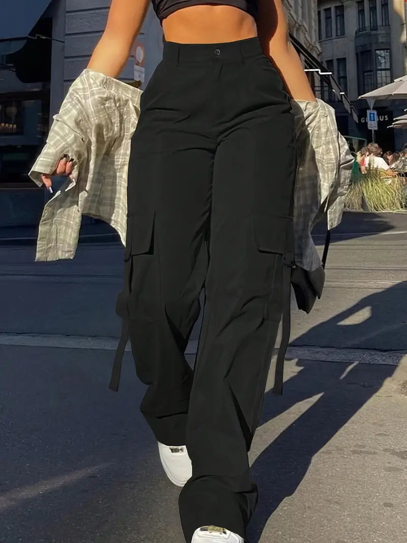 Bernadette® | Einfarbige Cargo-Hose für Damen