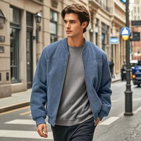 Leandre - Stylische Herren-Bomberjacke in Himmelblau