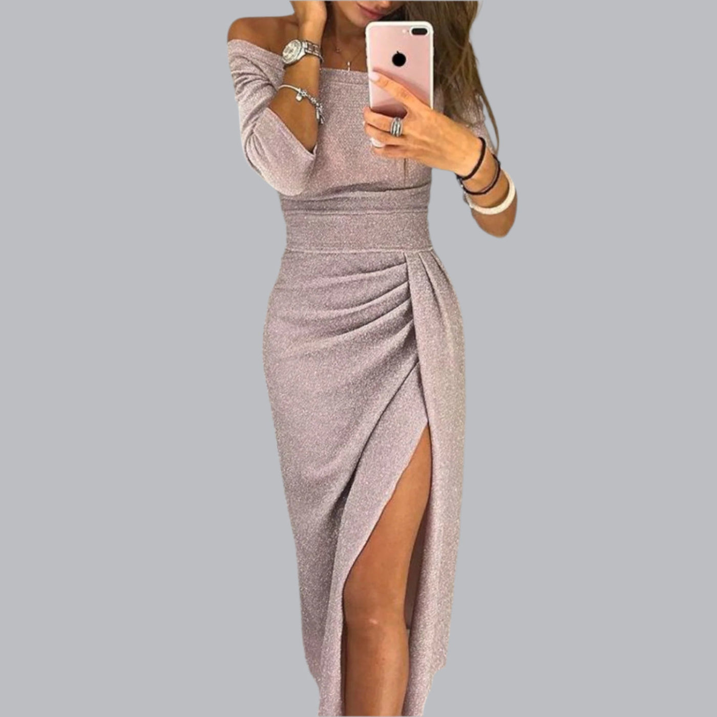 Gerlind™ | Elegantes Off-Shoulder Kleid