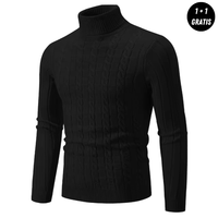 Eleganter Herbstpullover für herren - KENDRICK in Schwarz