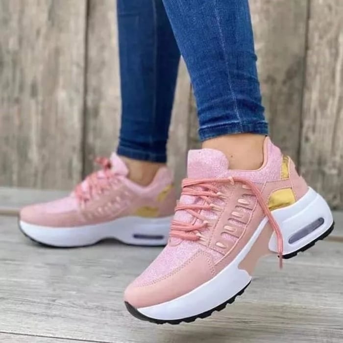 Sportliche Sneaker mit klobiger Sohle für Damen
