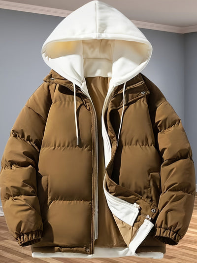 Lässige 2-in-1 Verdickte Thermo Winterjacke für Herren | Ideal für den Winter