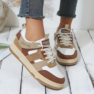 Stylische Damen-Sneaker mit Trendigen Farbblöcken | Perfekt für entspannte Tage
