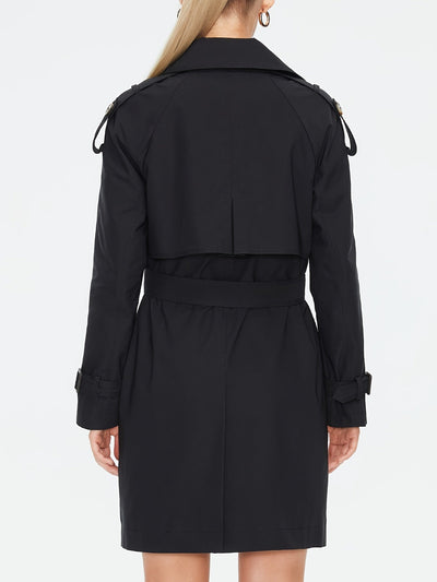 Gracey | Doppelreihiger Damen-Trenchcoat mit verstellbarem Gürtel und Epauletten