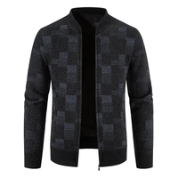 FYNN - Vintage Sweatjacke in Dunkelblau