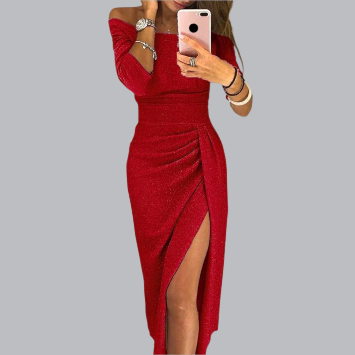 Gerlind™ | Elegantes Off-Shoulder Kleid