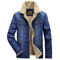 Herrenjacke mit Knöpfen und Seitentaschen in Hellblau