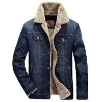 Herrenjacke mit Knöpfen und Seitentaschen in Dunkelblau