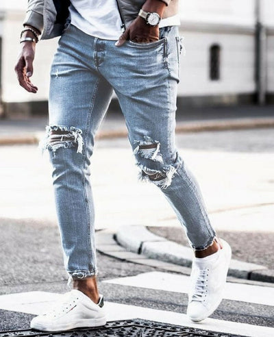 Fudus | Streetwear Ripped Slim Fit Herren Jeans