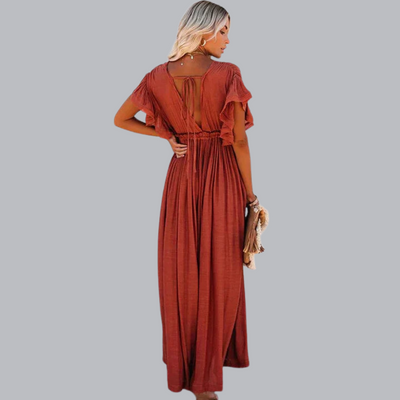 Marlis™ | Rote Lange Strandkleid