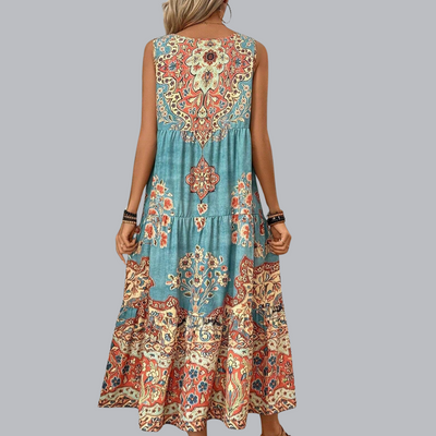 Kriemhild™ | Boho-Maxikleid mit fließender Passform