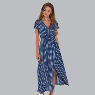 Nia™ | Sommerliches Wickelkleid mit Taillengürtel in mehreren Designs