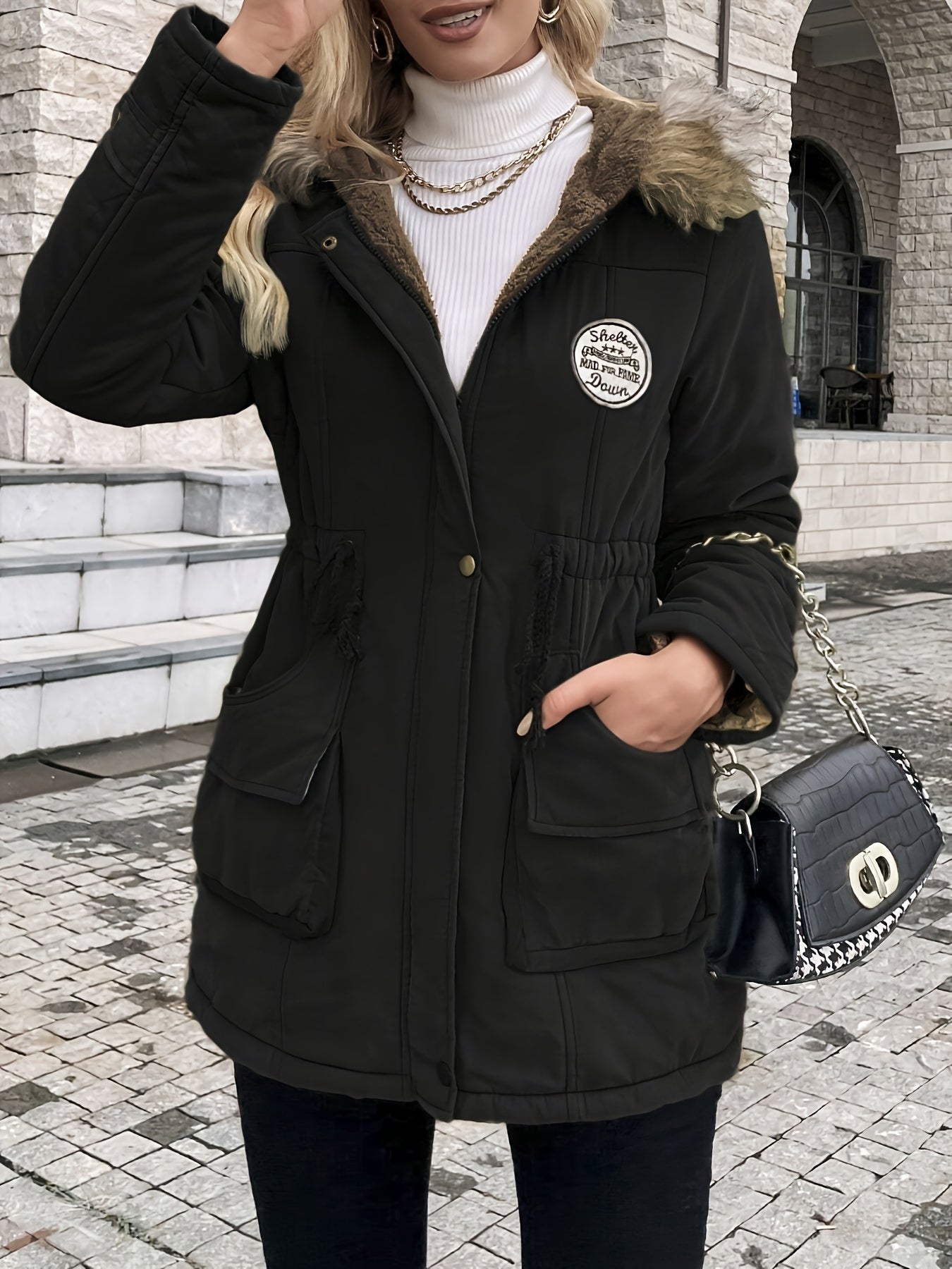 Elegante Warme Lange Parka Winterjacke mit Taschen für Damen | Ideal für den Winter