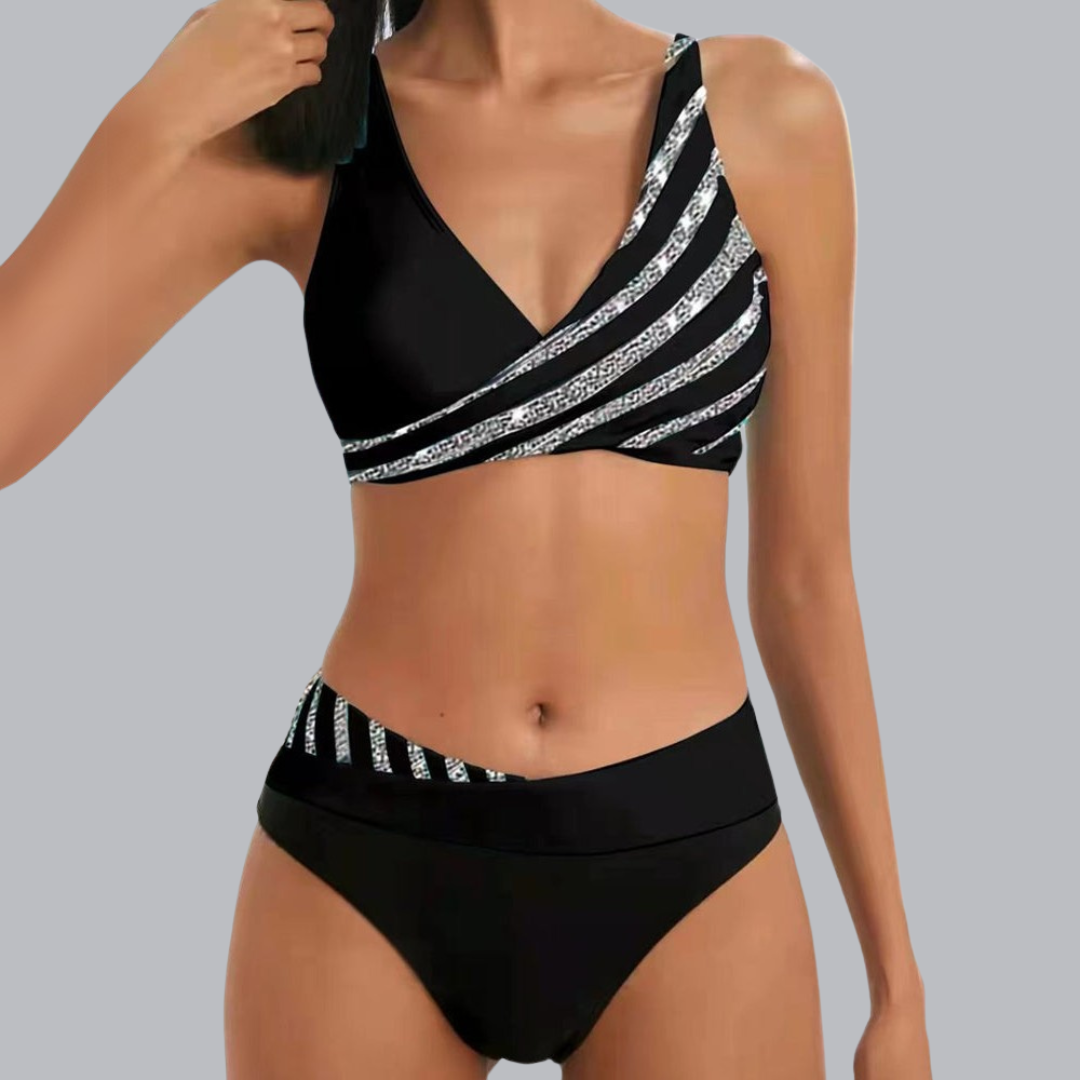 Mona™ | Bedruckter Bikini in Warmen Tönen