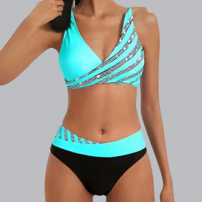 Mona™ | Bedruckter Bikini in Warmen Tönen