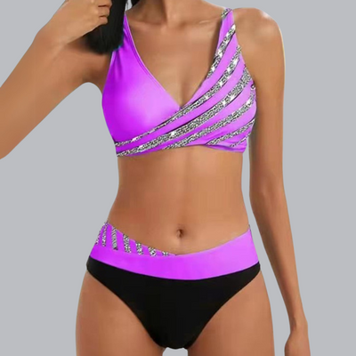 Mona™ | Bedruckter Bikini in Warmen Tönen